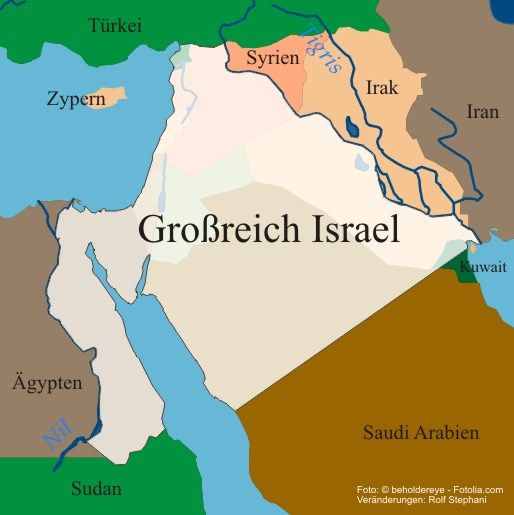 Karte Grossreich Israel